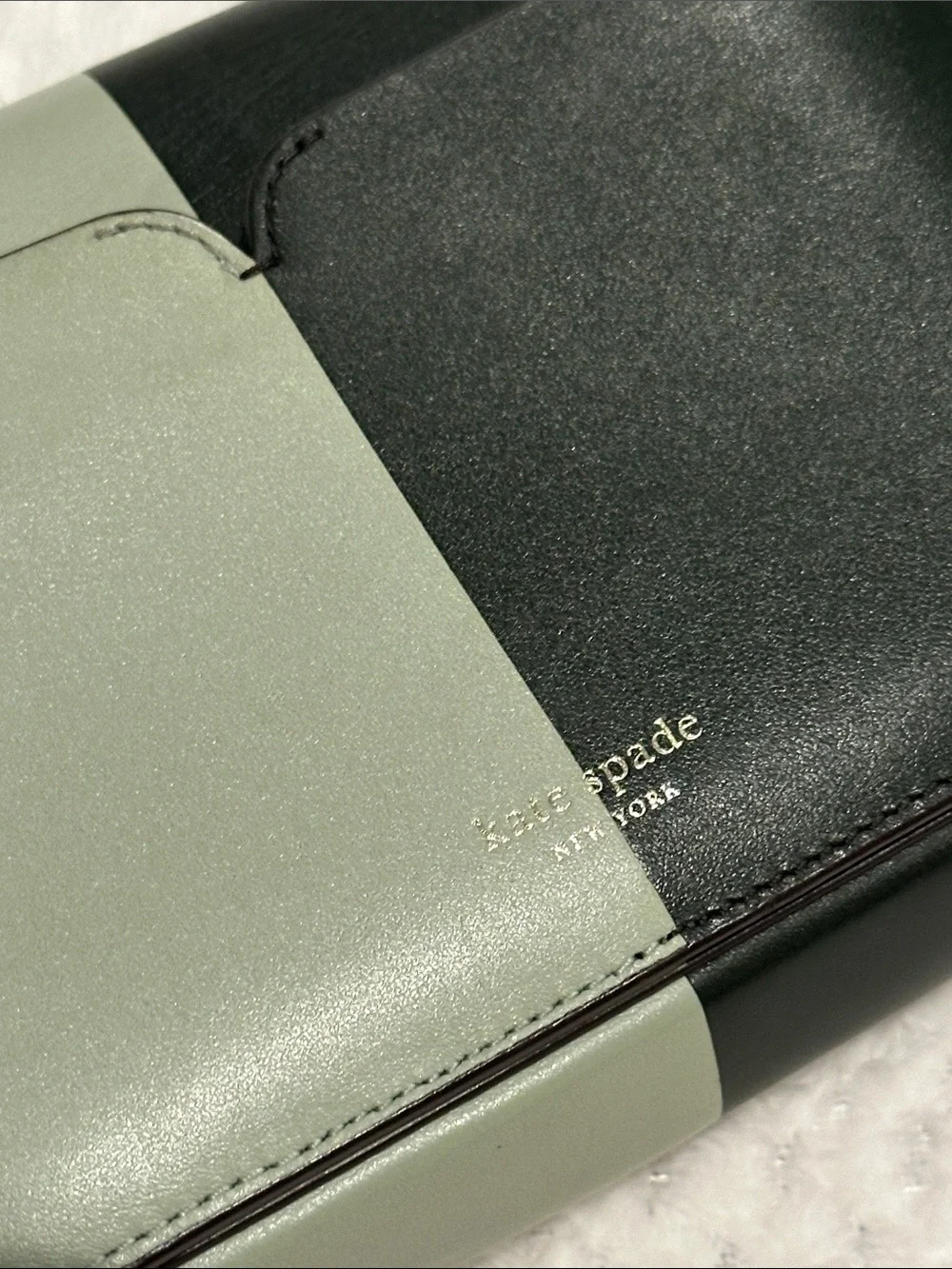 kate spade Two-Tone Greens Kate Spade Accent Crossbody